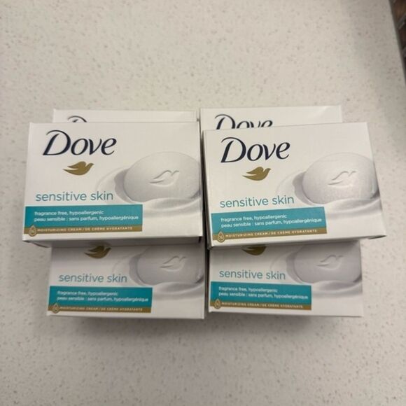 10‑Bar Dove Sensitive Skin Unscented Beauty Bars – Hypoallergenic, Moisturizing - Picture 1 of 1